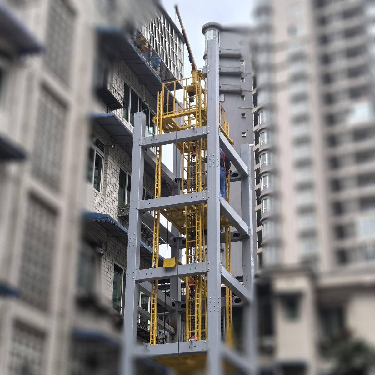 二代升降爬梯平台